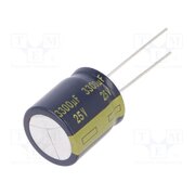 EEUFK1E332S Capacitor: electrolytic; low ESR; THT; 3300uF; 25VDC; Ø18x20mm VQuMf_2U2mvNQcUp3bDKb95hUl5ckD4NKjrMG5ZGUEU