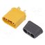 XT90I-M Connector: DC supply; plug; male; XT90; 40A; 500V; PIN: 4; straight GX8ivS31wyYbWnMtMd6hqO78Mzq6owV1pCuuwK0LT18