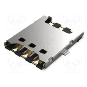 SIM8055-6-1-14-00-A Connector: for cards; Nano SIM; push-pull; SMT; gold flash; PIN: 6 k__IqKvATRl-R-nd7xetK4TrEz6WnX3INRdzU4-JK_U