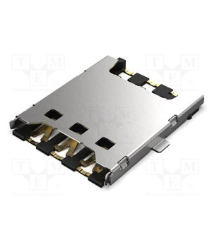 SIM8055-6-1-14-00-A Connector: for cards; Nano SIM; push-pull; SMT; gold flash; PIN: 6 k__IqKvATRl-R-nd7xetK4TrEz6WnX3INRdzU4-JK_U
