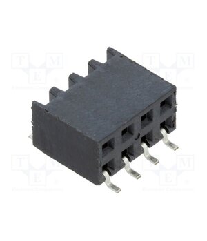 SSM-104-L-DH-TR Connector: pin strips; socket; female; PIN: 8; horizontal; SMT; 2x4 wyub1UR8TFFMLr2vyW57uJR1ljySJiDzjk-_fFkij1Q