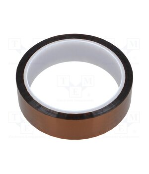 051-0010 Tape: high temperature resistant; Thk: 0.07mm; 50%; amber; W: 25mm s_1I_KvjtpXffM7GxUfT2-Vw-OUOS3E3c3znCQIJaos