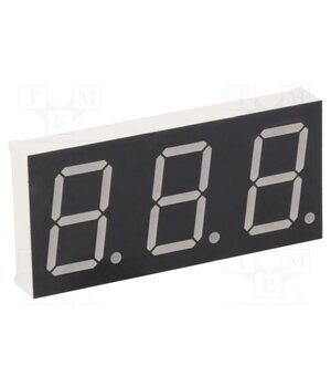 KW3-801CVB Display: LED; 7-segment; 20.32mm; 0.8"; No.char: 3; red; 45÷90mcd LDX0ulzCkD-YGIOYoHfYeaV4xSogpvtw9p4HzLBgn4E
