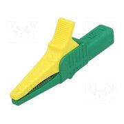 66.9755-20 Crocodile clip; 32A; 1kVDC; yellow-green; Grip capac: max.20mm 3IZXay7g5Ohj31iVjsGAzIYHfyPKWnf1kNYIERgiEoE