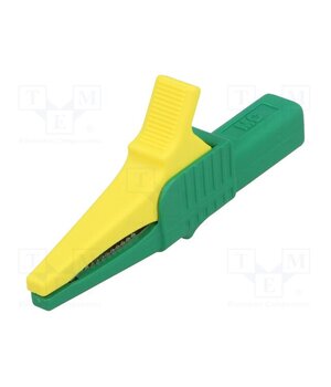 66.9755-20 Crocodile clip; 32A; 1kVDC; yellow-green; Grip capac: max.20mm 3IZXay7g5Ohj31iVjsGAzIYHfyPKWnf1kNYIERgiEoE