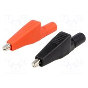 AX-CR-01-SET Crocodile clip; 5A; red and black; Overall len: 55mm; Thread: M4 PDDh2wp9BB6S5QTgLzTsbNPccGSCWcQ95M8vgi80nFQ