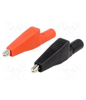 AX-CR-01-SET Crocodile clip; 5A; red and black; Overall len: 55mm; Thread: M4 PDDh2wp9BB6S5QTgLzTsbNPccGSCWcQ95M8vgi80nFQ