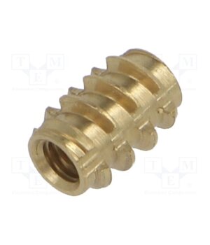 040M3 Threaded insert; brass; M3; BN 37879; L: 8mm; for wood,for plastic 54Wm422TCg2C-1wMpZ-APvRI7dPbcVuueXlzoxd_qz4