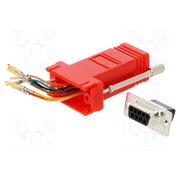 DA9-SMJ8-R-K Transition: adapter; D-Sub 9pin female,RJ45 socket; red V9FtDI8GXM2bOKyDnmneows8t6SY7fHGjuWoMynFb7c