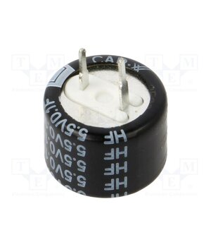 HF15R51309P104C Supercapacitor; THT; 100mF; 5.5VDC; -20÷80%; Ø13.5x9mm; Pitch: 5mm S4m3aW6IsmY4fln-Lx9aRiPtTbjeRTTj1vJRQ2YyG94