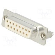DTS15SY/2M86UN Connector: D-Sub; PIN: 15; socket; female; on PCBs,PCB snap; THT p1Pmlse9TAGjS1Iac64I39Y9QMASYh7qEbqfUW2I0Fo