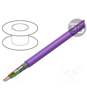 70101NH.00500 Wire; 1x2x22AWG; PROFIBUS; wire; Cu; Insulation: LSZH; violet; 500m j-DSWg4IJcfUy5dNxX0gZXr2qzbkikMuI6Lfn38bGws