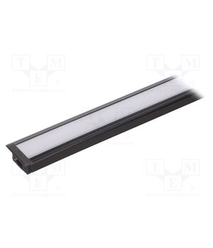 FIX-GLG2-B-1M-SET Profiles for LED modules; white; black; L: 1m; aluminium; recessed x0i3XpePUDxoGTyoySI46FRNvrCJUieO_-CWbsXxFzE