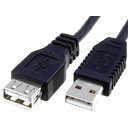 CABLE USB2.0  USB 2.0 A (M) <-> USB A (F)  1.8m