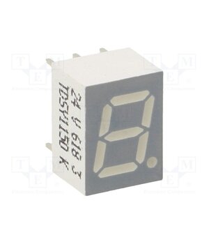 TDSY1150 Display: LED; 7-segment; 7mm; 0.28"; No.char: 1; yellow; 0.45÷3mcd DEiI0N8uW5cCKzXhQL8AjQhV8FLM33LbtfaZSm4NT18