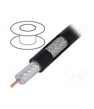 S1160BEFCU Wire: coaxial; RG11; wire; Cu; PE; black; 305m; Øcable: 10.03mm _Nbr93YV9eYUmt6NZIOqLSMK53ghBs9U-IHnh74Ti4w