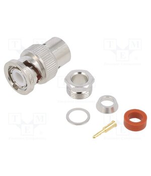 031-2-RFX Connector: BNC; plug; male; straight; 50Ω; soldering,clamp; POM HiSrhhWpIad-QWr5hsxAOj0AEnjF7WLJIDMpOyeTZCQ