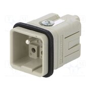 CQM 05 Connector: HDC; contact insert; male; CQ; PIN: 6(5+1); 16A; 400V JuM1OSZNFxVadiZp3mc91s4r0hrWN9aHdlpAZ24T0xo
