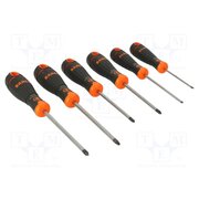 B219.026 Kit: screwdrivers; Phillips,Pozidriv®,slot; BahcoFit; 6pcs. el3I7n_uwel8PX6CLf2gXvbimhGaqgQmzO4XzuXrPhA