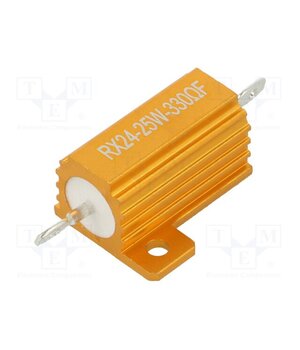 AHP25W-330RF Resistor: wire-wound; with heatsink; 330Ω; 25W; ±1%; 50ppm/°C f4VLJbTVN5_ajuzxBmpI5DtAQrB2aCwXGISb_QAwXFQ