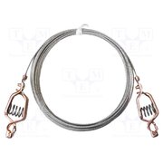 AI-000461-15 Ground/earth cable; both sides,aligator clip; Len: 4.5m; copper m3clgEtgfK2nYIvDqhYybAVQoIuhbkgTtkaUnW6IKik