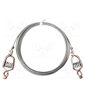 AI-000461-15 Ground/earth cable; both sides,aligator clip; Len: 4.5m; copper m3clgEtgfK2nYIvDqhYybAVQoIuhbkgTtkaUnW6IKik