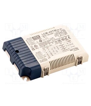 LCM-40TW Power supply: switching; LED; 40W; 20÷50VDC; 500÷1050mA; IP20; LCM ulZA9v7WKnEiidiqtj92KgGlfj6fT5gGTDq72pMA77E