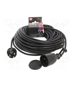 W-97017 Extension lead; 3G1mm2; 25m; rubber; black; Sockets no: 1; 10A gbGS_4tl4DX9lvwqupdaUAP5rEUfxDsrWuN2SuGBeqc