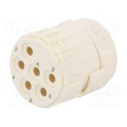 09151063101 Connector: M23; contact insert; PIN: 6; female; crimped; M23 Signal 7OFF50gmPykB-75qS17FzIhZCpl1GybLHQbSBmtKUrg