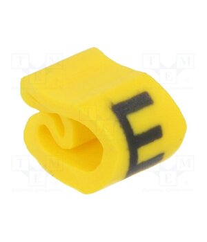 515-02054 Markers; Marking: E; 2÷5mm; PVC; yellow; -65÷105°C; leaded; HGDC2-5 Nx4hE7p5h59SNkzbS5vBdP7NU97OSXVR851YyKTu700