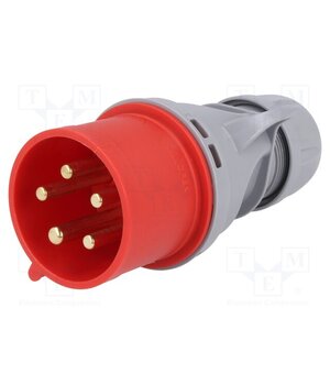 025-6TT Connector: AC supply 3-phase; plug; male; 32A; 400VAC; Turbo Shark SsajEu3ioWqzeOC9fQi7oEJV0J13FmsAA1pveSdSN88