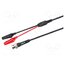 UT-L02 Test lead; 2A; BNC plug,aligator clip x2; Len: 1m; black,red KhoD97sS5FF3SmWDVPJApK75GnoOt3rvxha3niz8fMI