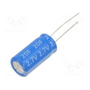 SC2V7L206M Supercapacitor; THT; 20F; 2.7VDC; Ø12.5x25mm 0M6fP9VQzFzLPBv6zLIh1ijwWKdsdQjG7ZAORbfBfCQ