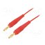 64.1025-15022 Test lead; 60VDC; 30VAC; 19A; banana plug 4mm,both sides; red NEZyVVkdF3cFcwJuTubDrhUr5HhGbkwF9LH4fxJD9RI