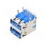 48406-0003 Connector: USB A; socket; on PCBs; THT; PIN: 9; angled 90°; double Tc6Ex7P5iYZAzLUkWzfLp6DML3I4PwX0Lyit7FeM-c0