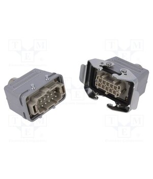 C14610E0109211 Connector: HDC; male + female; 19A; 500V; PIN: 10; 10+PE; size E10 LKOLCaAmrrj_Ltb01tkHZv_k_PFFMI7B7xYeqFdLeHE