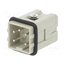 HA-004-MS Connector: HDC; contact insert; male; HDC; PIN: 5; 10A; 400V; 4+PE 9BabK3WHuSytcm34UZYmGfo2mhCTqeMyxcc-tcFFoDQ