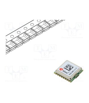 MAX-M8C-0 Module: GPS/BEIDOU; ±2.5m; NMEA,UBX; -167dBm; 1.65÷3.6VDC; Galileo 6MgPV6YwPdLXrib82tUPHDWrG0CbZHVpFRnD0CNhjCA