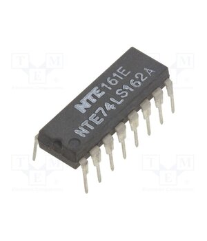 NTE74LS162A IC: digital; 4bit,decade counter,synchronous; TTL; THT; DIP16 -34qdS--ceV7j9PoIrQldG1pn2Z38Nob5PBj-W0VyLw