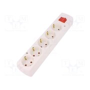 5907570028555 Connector: AC supply; female; splitter; 2P+PE; 250VAC; 16A; white B57-bnlEQ-V_hk4FgI8PFuTSlYORSLmp17JE74CGV_k