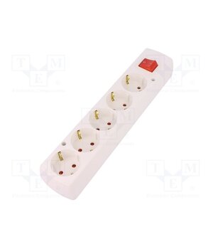 5907570028555 Connector: AC supply; female; splitter; 2P+PE; 250VAC; 16A; white B57-bnlEQ-V_hk4FgI8PFuTSlYORSLmp17JE74CGV_k