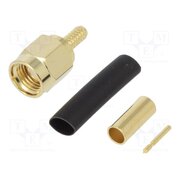 132114 Connector: SMA; plug; male; straight; 50Ω; soldering,crimped; PTFE bjY2s4id7LbfDKJF4gVkGm67em0AJJG5RM5nCZ42_b0
