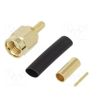 132114 Connector: SMA; plug; male; straight; 50Ω; soldering,crimped; PTFE bjY2s4id7LbfDKJF4gVkGm67em0AJJG5RM5nCZ42_b0