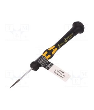05030101001 Screwdriver; precision; slot; 1.5x0.23mm; ESD; Blade length: 40mm MlFjl5nipxXIPa5zA30ZHeWJ4vwMP0NKZZ89bjwcc9M