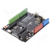 DFR0221 Controller; Arduino; ATMEGA32U4; 7÷12VDC; PWM: 7; Analog in: 12 E616mUam6BWB69khsWu5wzmeAJIqRyeUKeAqVG6Mym0