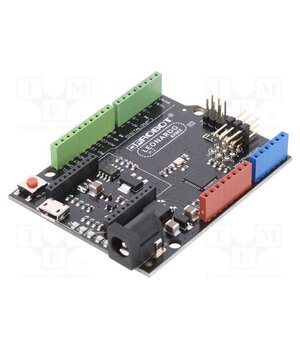DFR0221 Controller; Arduino; ATMEGA32U4; 7÷12VDC; PWM: 7; Analog in: 12 E616mUam6BWB69khsWu5wzmeAJIqRyeUKeAqVG6Mym0