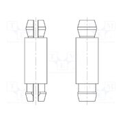 8G804V40447 PCB distance; polyamide 66; L: 25.4mm; latch/latch; natural; 8G804 JGt7ck26i7plUWnLhw4mYPey79xspllqfiWIXFtqoZQ
