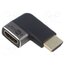 72012 Adapter; HDMI socket,HDMI plug 270° left/right; aluminium G4-RnDRRi3GlJk9Yies7RCjWITg9lYcImAlvsU3urYs
