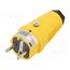 0522-ES Connector: AC supply; male; plug; 2P+PE; 250VAC; 16A; Colour: yellow wKcuaDAIrywx4t15QEV8osQwi-bqcp1-emS4gZByULY