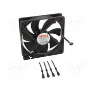 AK-FN120 Fan: DC; axial; 12VDC; 120x120x25mm; 32dBA; HDB; 600÷1600rpm; black hElYLGrxJOJA8yIHFaeVZagk1eXCPjsVj2Wna2hVn34